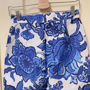 Floral Blue and White Skirt